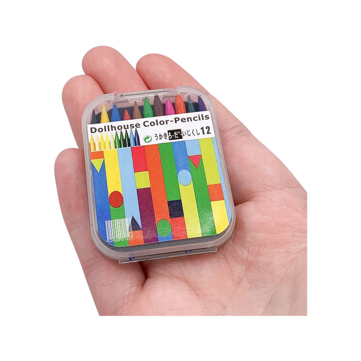 1:6 Dollhouse Miniature Crayons Set | Tiny Realistic Pencil Crayons | Doll Accessories | 1/6 Realistic Mini Colored Crayons | Replicas