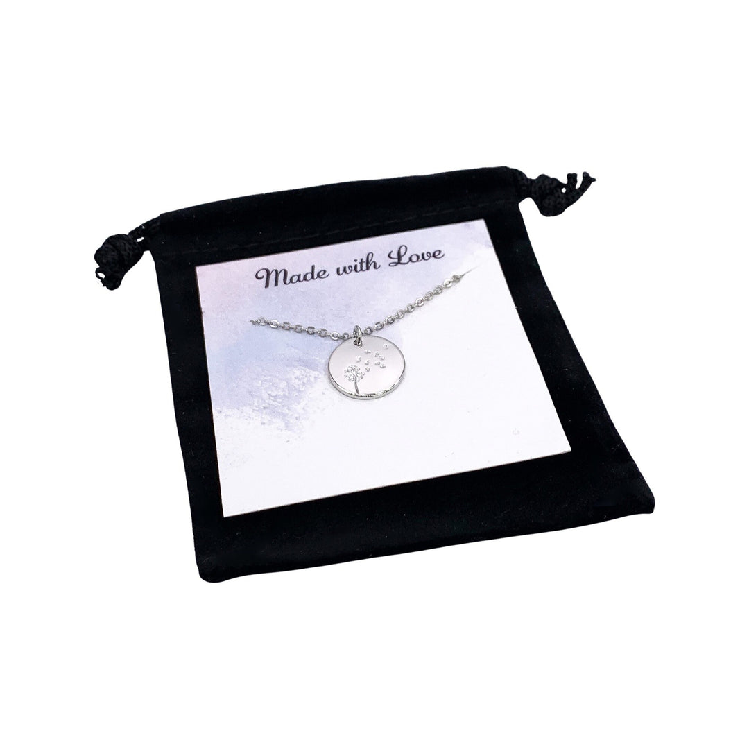 Collier Pissenlit, Bijou Floral, Collier Vœu, Pendentif Graines de Pissenlit, Collier Minimaliste, Cadeau Demoiselle d'Honneur, Cadeau Fête des Mères