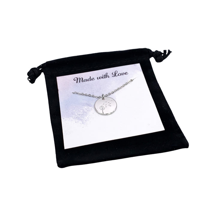 Collier Pissenlit, Bijou Floral, Collier Vœu, Pendentif Graines de Pissenlit, Collier Minimaliste, Cadeau Demoiselle d'Honneur, Cadeau Fête des Mères