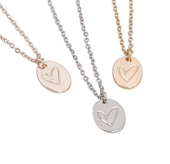 Collier petit cœur, pendentif cœur délicat, collier cœur, cadeau pour fille, collier de demoiselle d'honneur, cadeau pour petite amie, bijoux pour adolescente