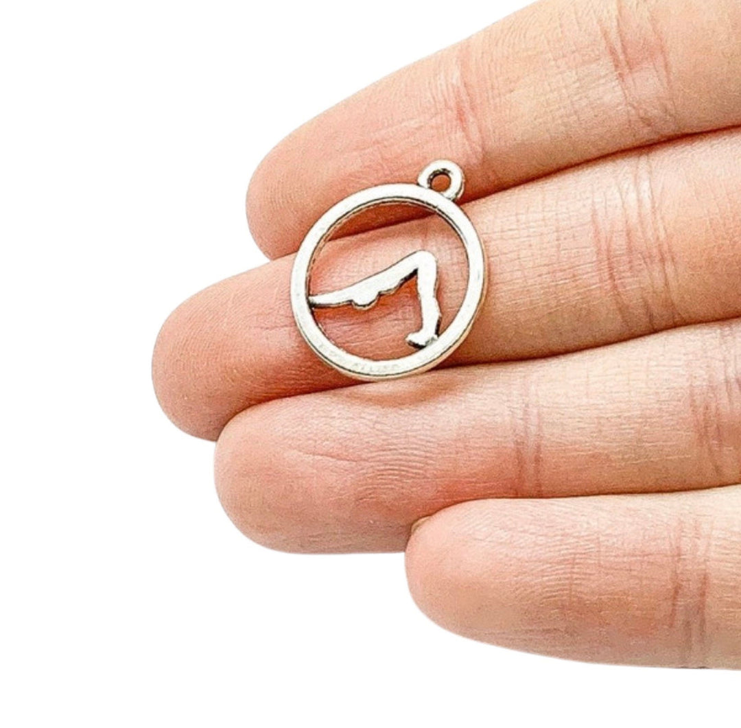 Breloques de yoga, Breloques de fitness, Yogi, Namaste, OHM, Breloques de postures de yoga, Breloque fleur de lotus, Breloque main de Hamsa, Cadeau spirituel, Méditation, Spirituel