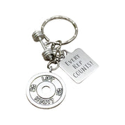 Every Rep Counts, Barbell Charm, Fitness Keychain, Workout Motivation, Gym Accessories, Bodybuilding Keychain, Fitness Instructor Gifts