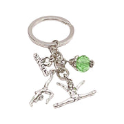 Gymnastics Keychain, Cute Gift for Gymnast, Splits Charm, Stretching Keyring, Acrobat Charm, Gift for Daughter, Unique Keychain for Her