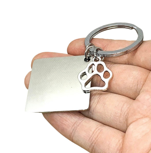 Pet Memorial Keychain, Remembrance Gift, Loss of Dog, Loss of Cat, Loss of Pet, Dog Memorial, Cat Memorial, Grieving Pet Owner Gift