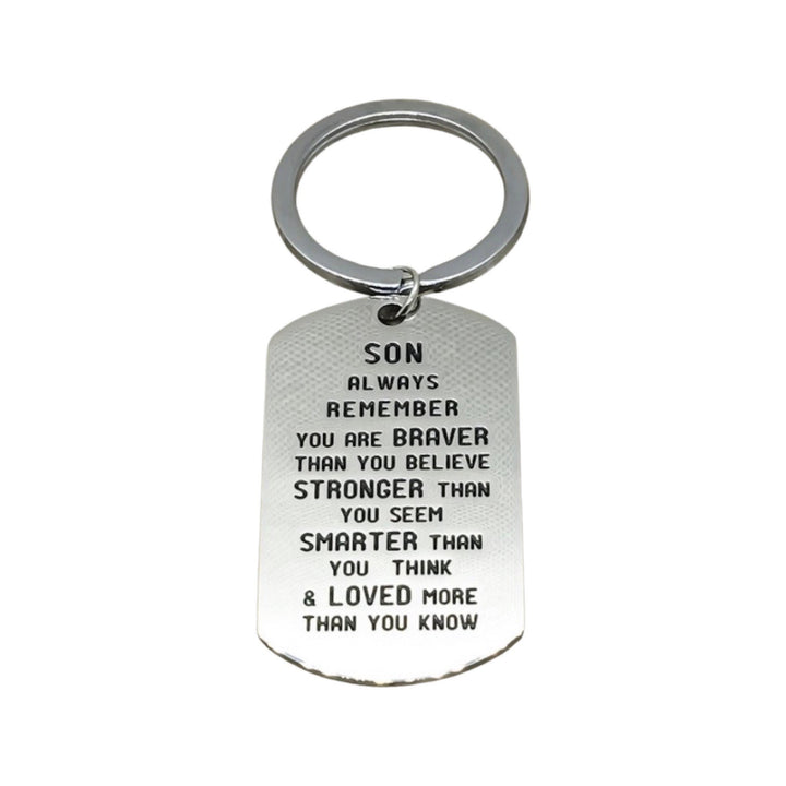 Son Keychain, Always Remember You Are Quote, Graduation Gifts, Gift from Mom, Son Keyring, Teen Keychain, High School Student Gifts