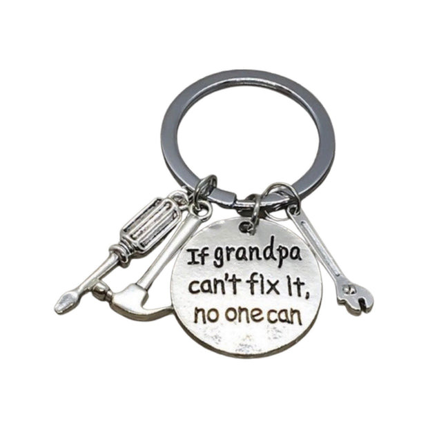 Father’s Day Gift, If Dad Can’t Fix It Keychain, Gift for Dad, Grandpa Keychain, Gift from Kids, Gift for Grandpa, Gift for Him