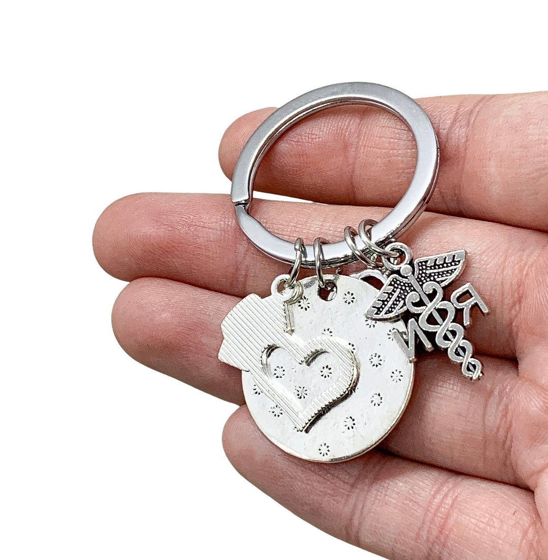 Porte-clés infirmière, Cadeau pour infirmière, Citation « Faites ce que vous aimez », Breloques médicales, Cadeau pour fille, Cadeau pour étudiante en soins infirmiers, Cadeau pour infirmière praticienne