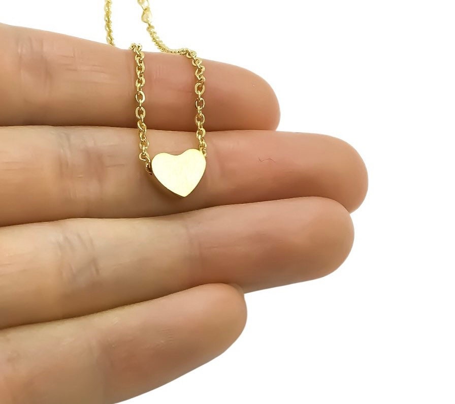 Collier pour belle-fille, pendentif cœur délicat en or rose, cadeau de la belle-mère, bijou symbolique, cadeau de la belle-mère à sa fille, famille recomposée