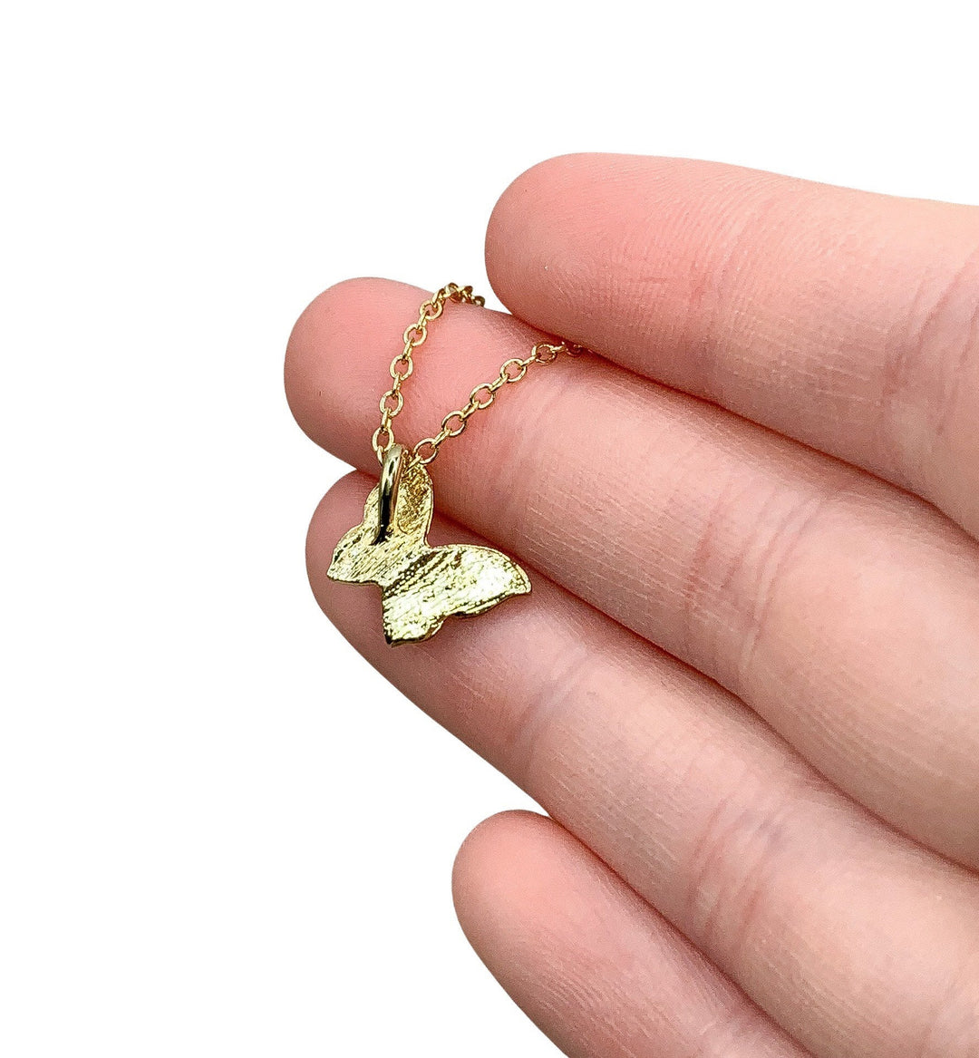 Remembrance Jewelry, Dainty Jewelry, Rose Gold Butterfly Necklace, Loss, Grief Necklace, Friendship Necklace, Memorial Gift, Simple Reminder