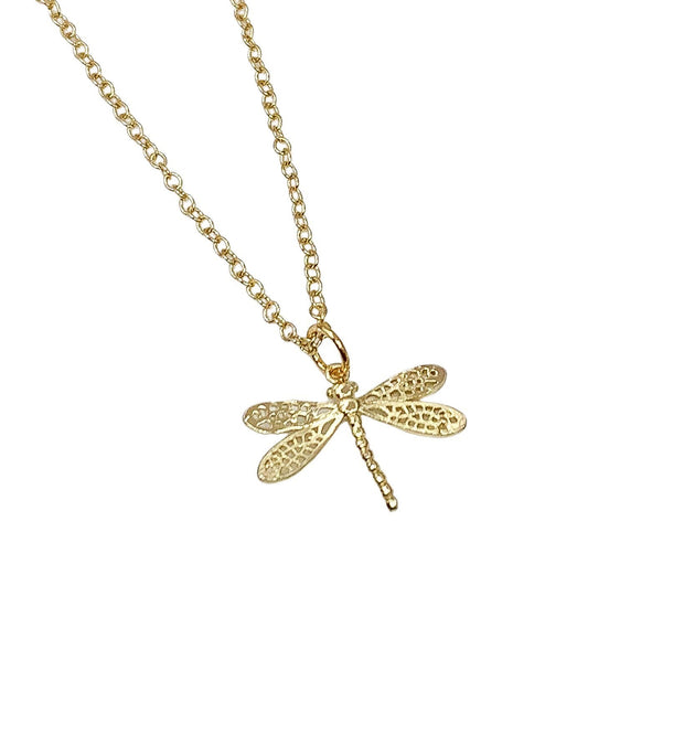 Dragonfly Necklace with Card, Loss, Memorial, Remembrance, Rose Gold, Silver