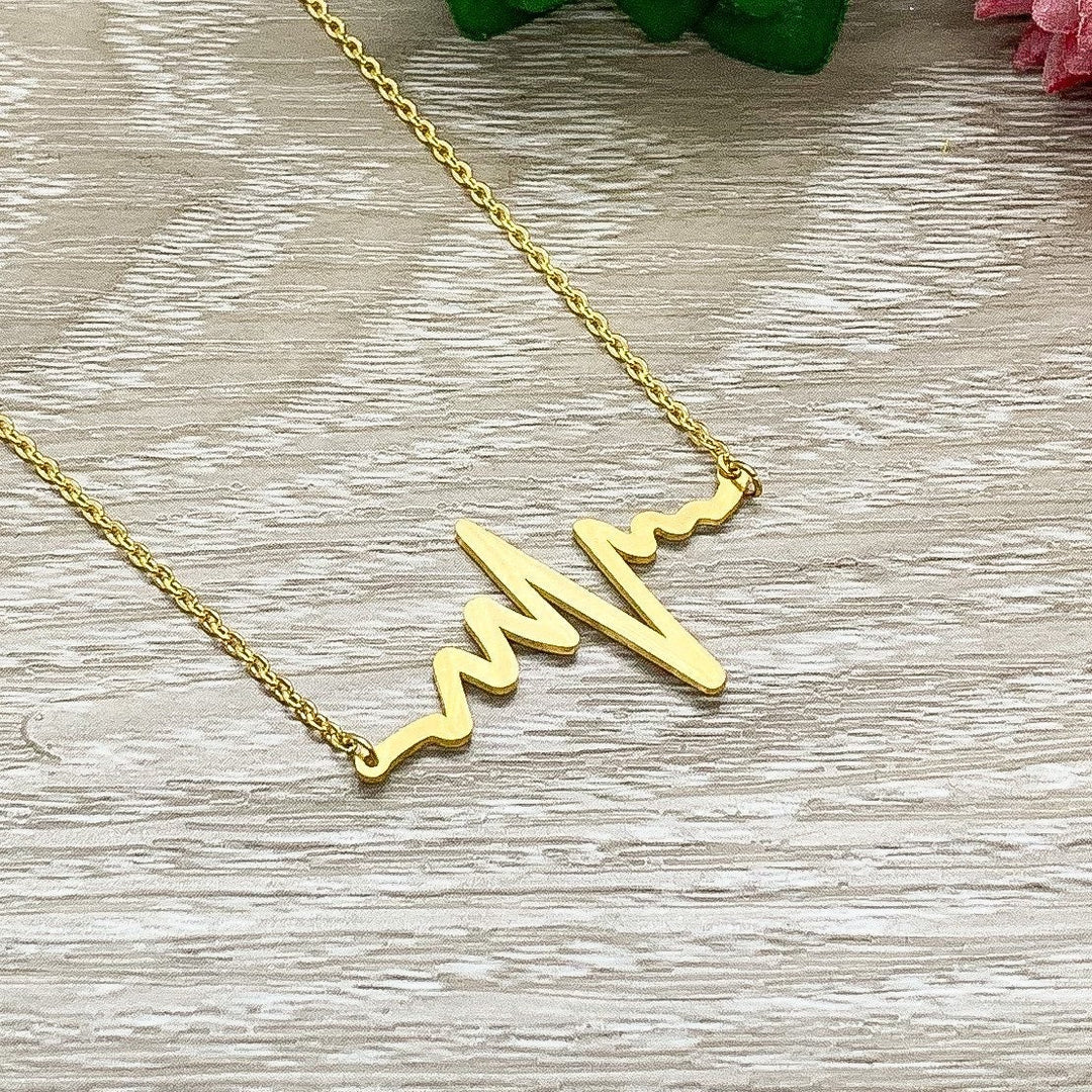 Cadeau pour belle-fille, Cadeau pour belle-mère, Collier avec électrocardiogramme, Cadeau pour famille recomposée, Bijou pour belle-fille, Cadeau pour demi-sœur, Cadeau pour belle-sœur