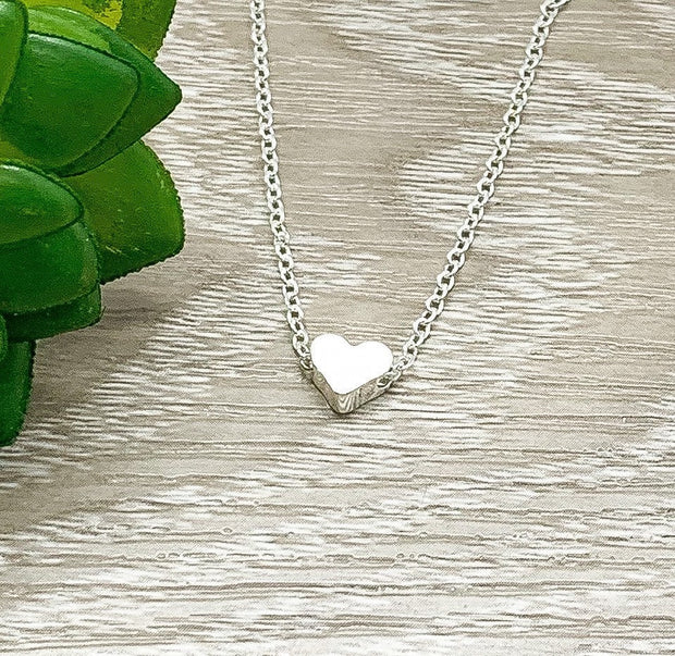 Tiny Heart Necklace with Card, Loss of Infant Gift, Miscarriage Keepsake, Early Pregnancy Loss Gift, Condolence Jewelry, IVF Infertility