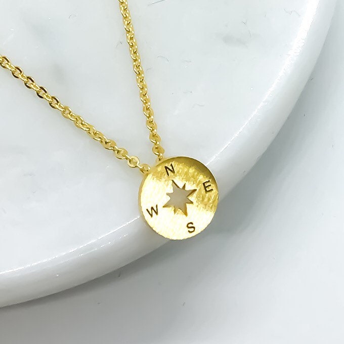 Collier Boussole Mini, Citation « Peu importe où », Collier Meilleures Amies, Cadeau d'Amitié, Cadeau d'Anniversaire d'une Amie, Cadeau pour une Meilleure Amie, Cadeau de Fêtes