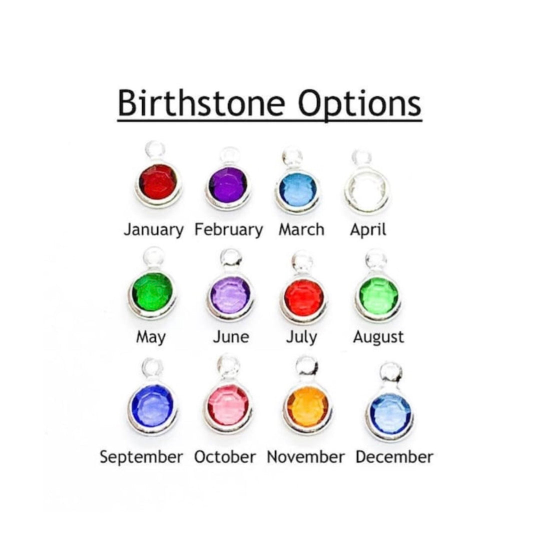 Add On Birthstone, Tiny Birthstone Bead Charm, 6mm