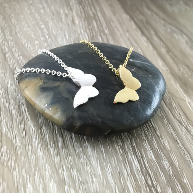 Time For Change Quote, Dainty Butterfly Necklace, New Beginning Necklace, New Start Gift, New Job Offer, Coworker Farewell Gift