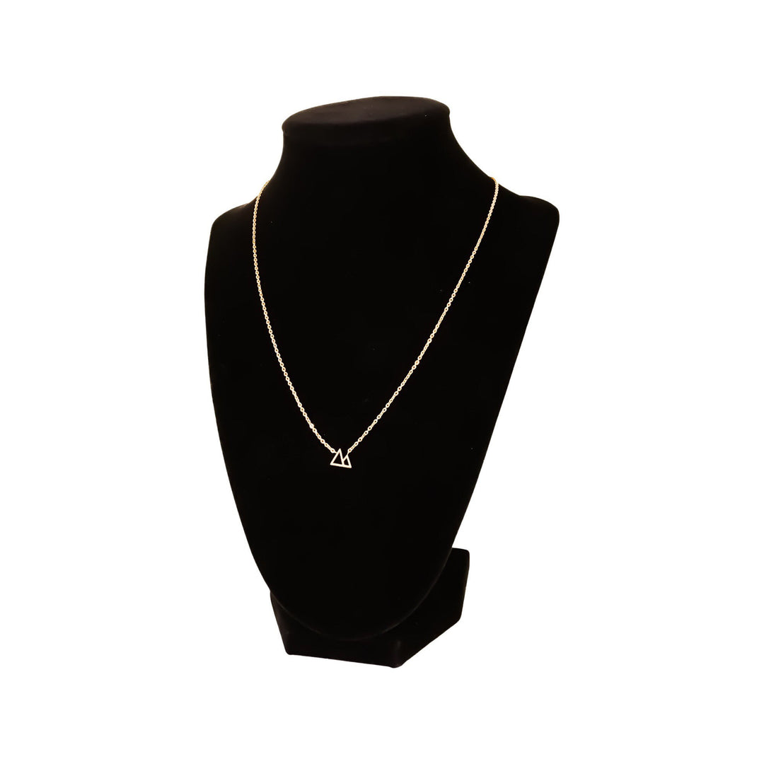 Collier Montagne, Pendentif Twin Peaks, Bijou délicat, Cadeau de départ pour une amie, Collier minimaliste, Cadeau pour une nouvelle aventure, Cadeau de Noël