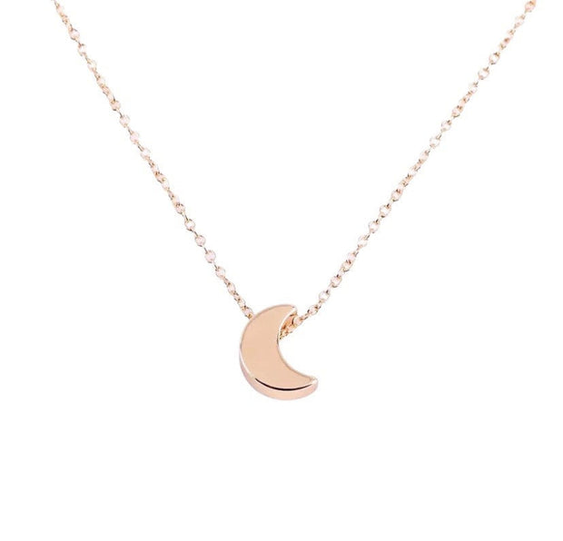 Crescent Moon Necklace, Dainty Lunar Jewelry, Tiny Moon Pendant, Minimalist Necklace, Celestial Jewelry, Birthday Gift for Her