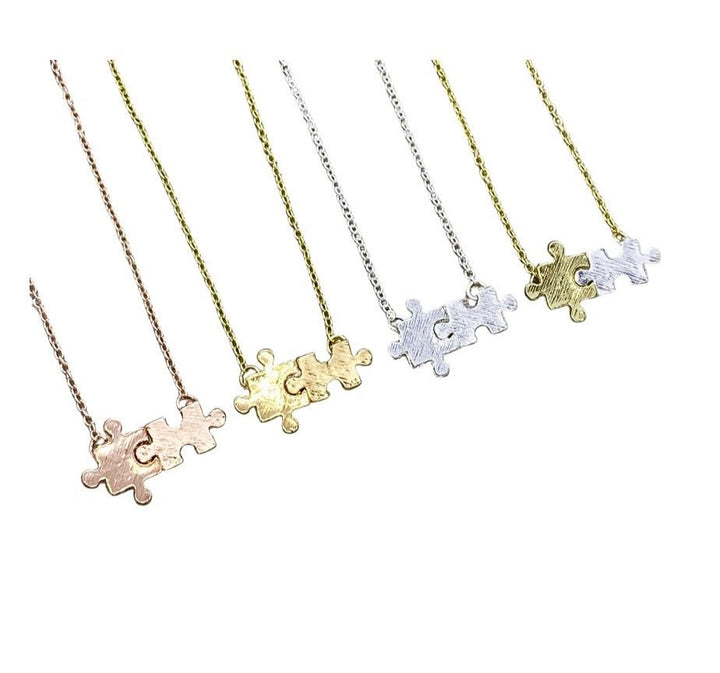 Collier mini puzzle, pendentif pièce de puzzle, bijou autisme, maman d'enfant autiste, cadeau pour enseignant spécialisé, enfant atypique