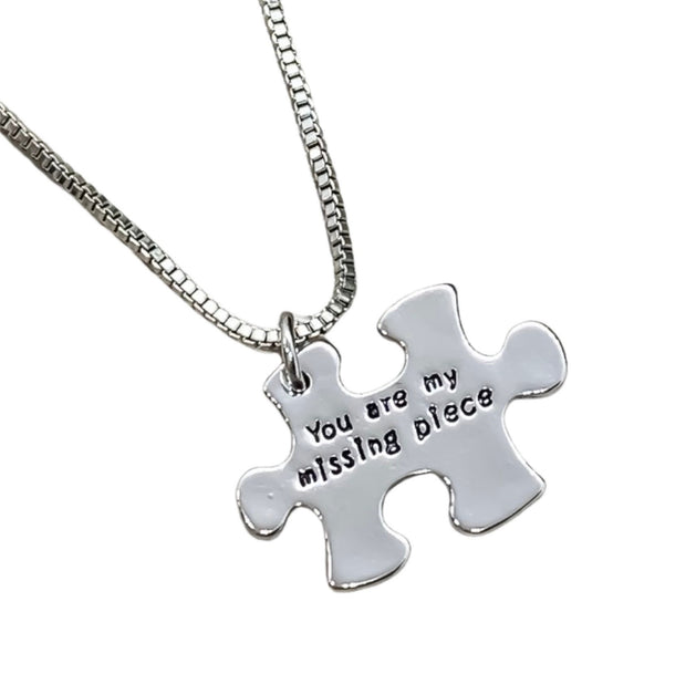 You Are My Missing Piece Necklace, Puzzle Piece Necklace, Friendship Jewelry, Gift for Best Friend, Gift for Girlfriend, Christmas Gifts