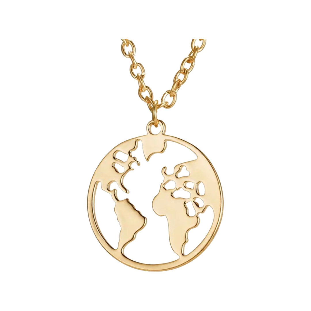 Collier Globe Terre, Pendentif Planète Terre, Bijou de voyage, Cadeau idéal pour les voyageurs, Collier tendance, Cadeau pour une nouvelle aventure