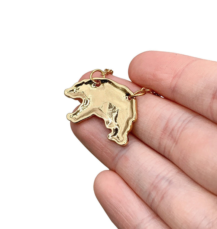 Collier Maman Ours en Or, Cadeau pour Nouvelle Maman, Collier de Maternité, Bijou Maman, Cadeau sentimental pour Maman, Cadeau de Naissance, Post-partum