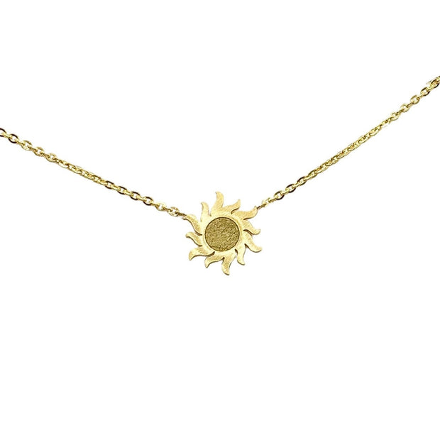 You Are My Sunshine Gift, Dainty Sun Necklace, Sunshine Jewelry, Friendship Necklace, Starburst Pendant, Gift for Girlfriend, Birthday Gift