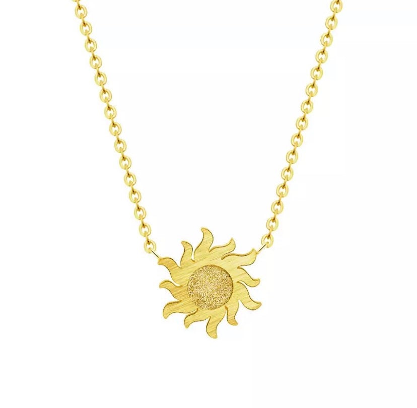 Collier « Tu es mon rayon de soleil », Collier soleil délicat, Bijou soleil, Collier d'amitié, Pendentif étoile, Cadeau pour petite amie, Cadeau d'anniversaire