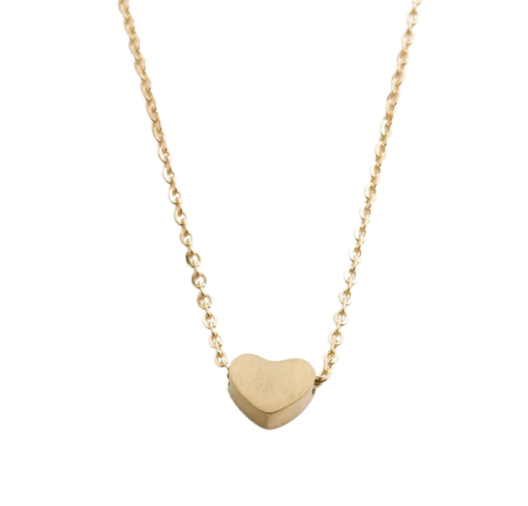 Infant Loss, Stillborn, Miscarriage Necklace, Tiny Gold Heart Necklace, Dainty Silver Heart Necklace, Remembrance Gift for Her, Delicate