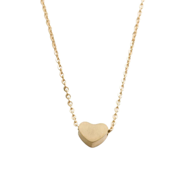 Infant Loss, Stillborn, Miscarriage Necklace, Tiny Gold Heart Necklace, Dainty Silver Heart Necklace, Remembrance Gift for Her, Delicate