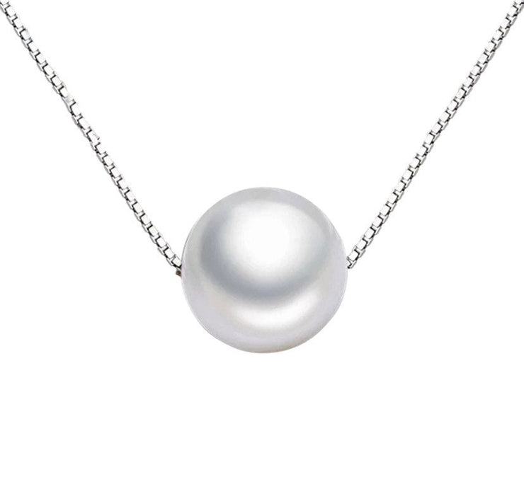 Floating Pearl Necklace, World is Your Oyster Quote, Gift for Daughter, New Job Gift, Farewell Graduation Gift for Her, Senior Graduate Gift