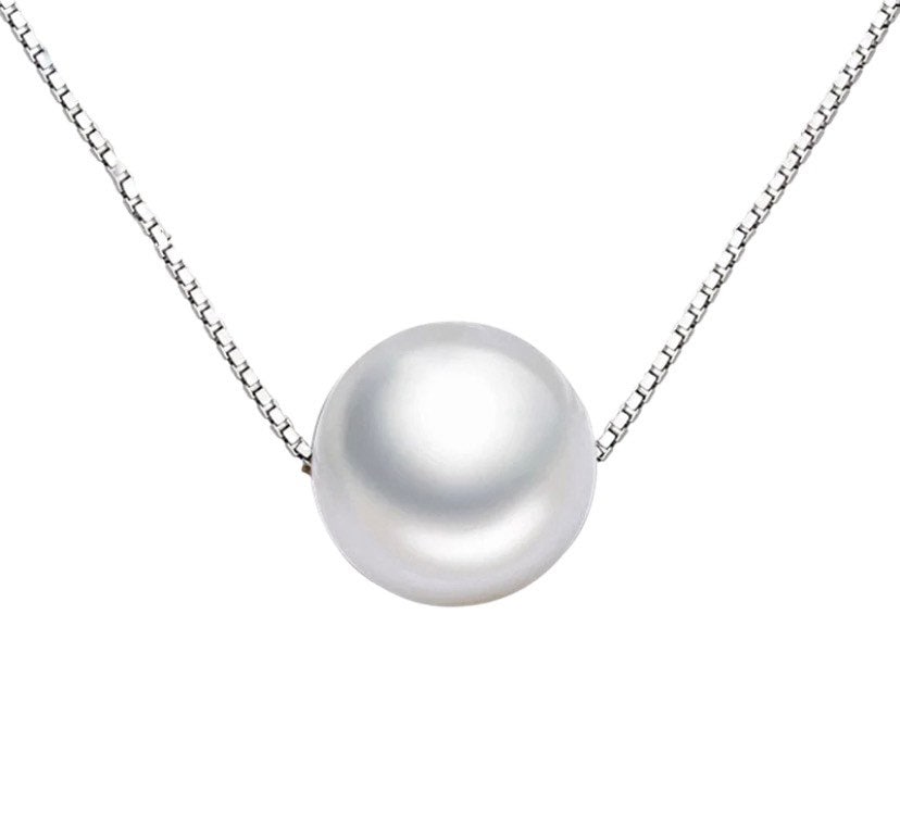Collier de perles flottantes unique en son genre, collier d'amitié, cadeau pour meilleure amie, petit cadeau souvenir, cadeau d'anniversaire