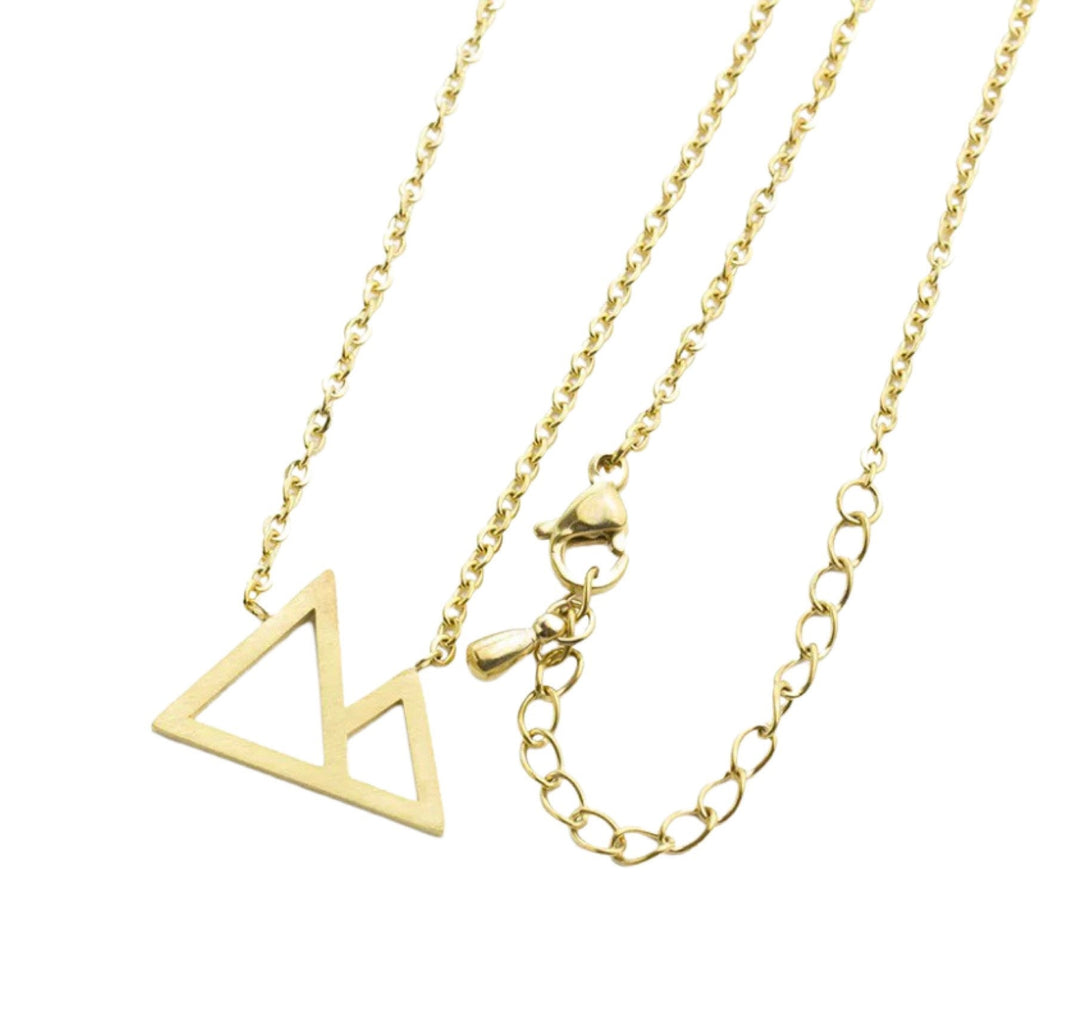 Collier Sommets de Montagne, Bijou de Plein Air, Bijou Délicat, Cadeau de Départ pour une Amie, Collier Minimaliste, Cadeau Aventure, Cadeau de Noël