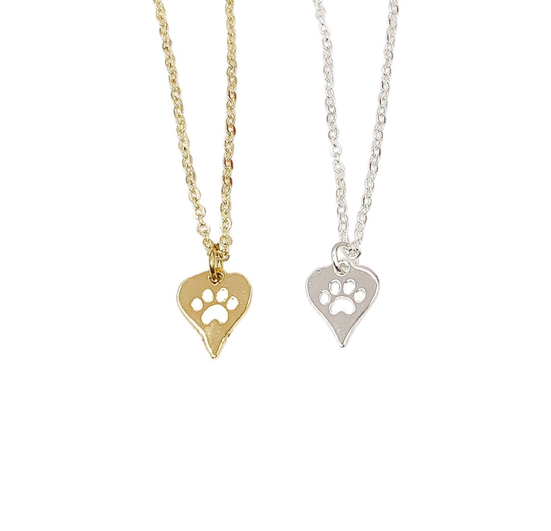 Collier avec petite empreinte de patte, Collier pour amoureux des chiens, Cadeau pour amoureux des chats, Cadeau pour propriétaire de chien, Cadeau pour maman de chat, Cadeau commémoratif pour chat, Souvenir de deuil animalier