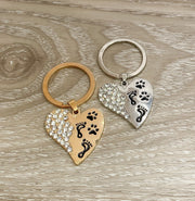 Pet Owner Keepsake, Necklace or Keychain, Pet Loss Gift, Sympathy Gift for Cat Owner, Loss of Dog, Pet Memorial Keepsake, Remembrance Gift