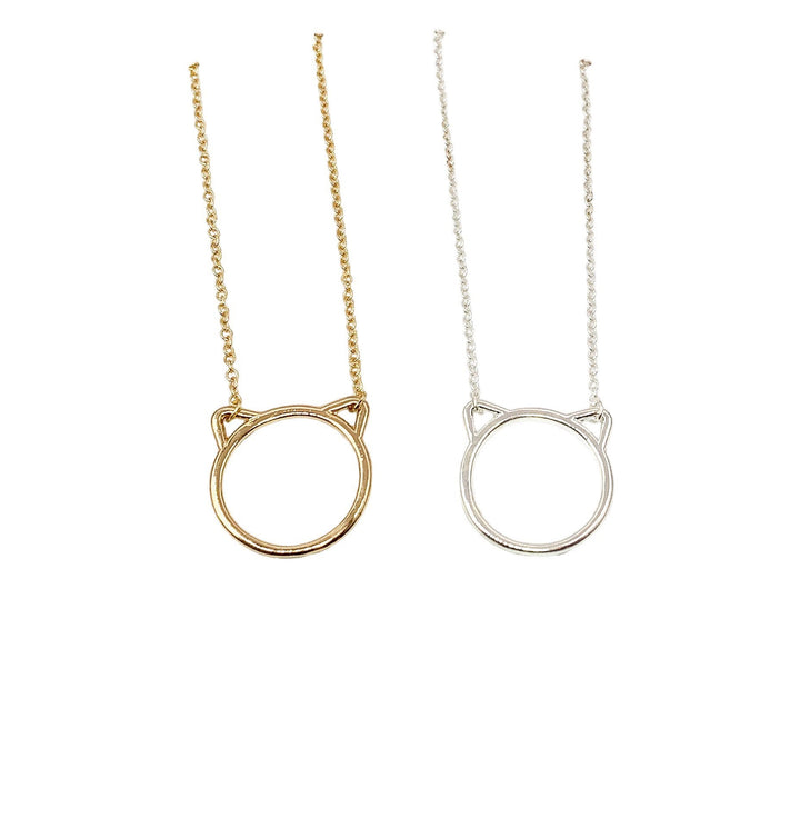 Collier pour amoureux des chats, pendentif oreilles de chat, cadeau pour propriétaire de chat, collier pour passionnée de chats, cadeau pour maman de chat, souvenir de la perte d'un chat, cadeau commémoratif