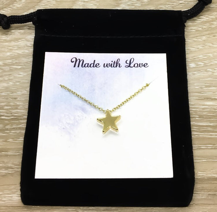 Dainty Star Necklace, Small Star Pendant, Layering Necklace, Minimalist Jewelry, Delicate Necklace, Little Girl Necklace, Stocking Stuffers