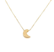 Crescent Moon Necklace, Dainty Lunar Jewelry, Tiny Moon Pendant, Minimalist Necklace, Celestial Jewelry, Birthday Gift for Her