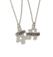 Best Friends Necklaces for 2, Matching Puzzle Necklace Set, Friendship Necklaces, Gift for Best Friend, Friends Forever Gift for Her