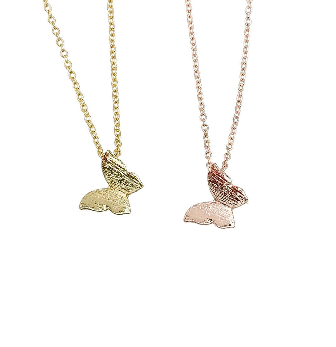 Collier papillon miniature, Bijou papillon, Cadeau pour les amoureux des insectes, Collier insecte, Bijou de printemps, Collier délicat, Collier pour petite fille