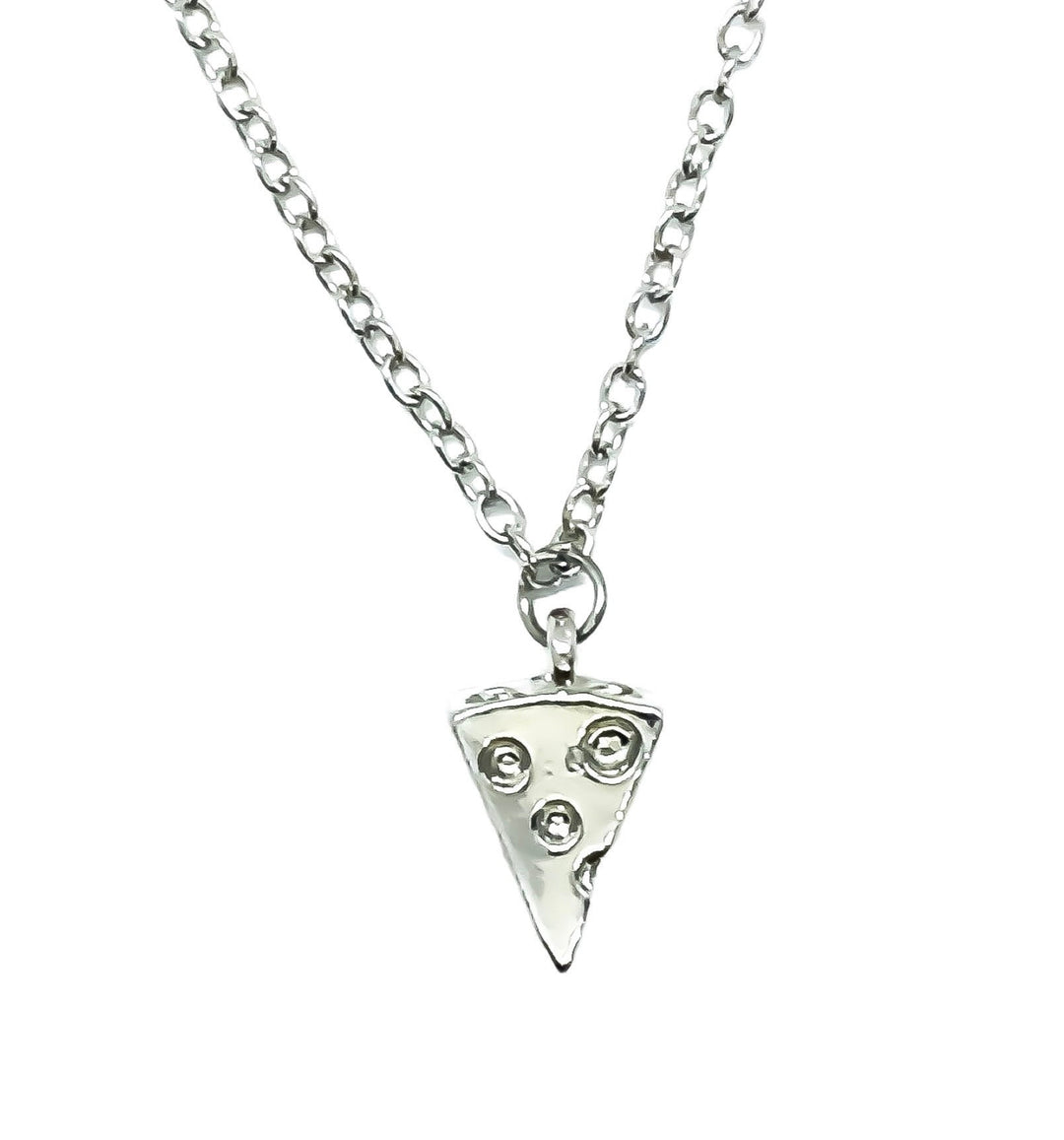 Collier avec petite tranche de fromage, collier pizza, cadeau pour les amoureux de la pizza, collier d'amitié, bijou gourmand, cadeau d'anniversaire original, collier à porter au quotidien