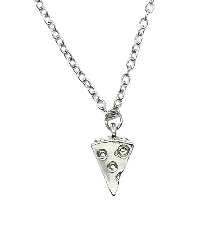 Collier avec petite tranche de fromage, collier pizza, cadeau pour les amoureux de la pizza, collier d'amitié, bijou gourmand, cadeau d'anniversaire original, collier à porter au quotidien