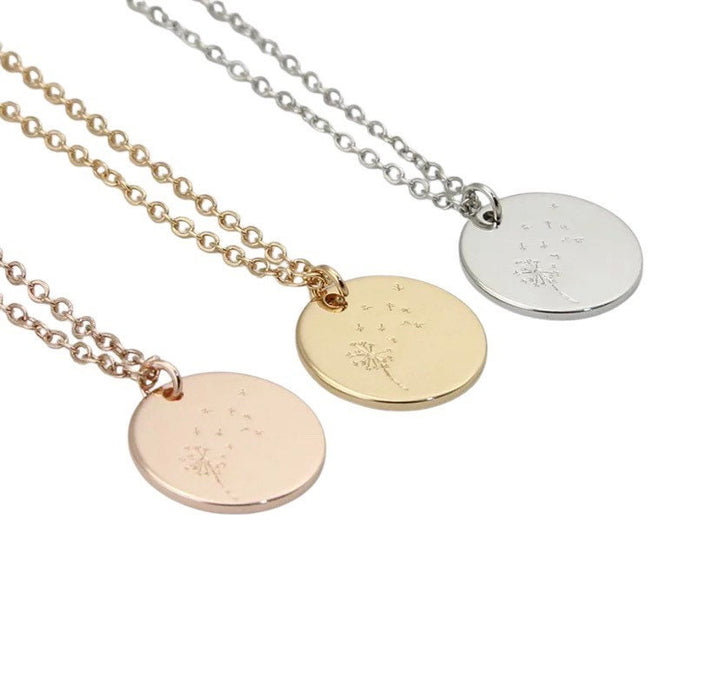 Collier Pissenlit, Bijou Floral, Collier Vœu, Pendentif Graines de Pissenlit, Collier Minimaliste, Cadeau Demoiselle d'Honneur, Cadeau Fête des Mères