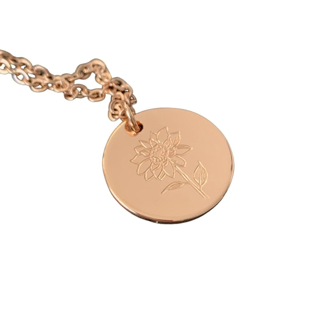 Collier tournesol, Bijou floral, Collier marguerite, Collier minimaliste, Bijou tournesol, Cadeau demoiselle d'honneur, Cadeau fête des mères