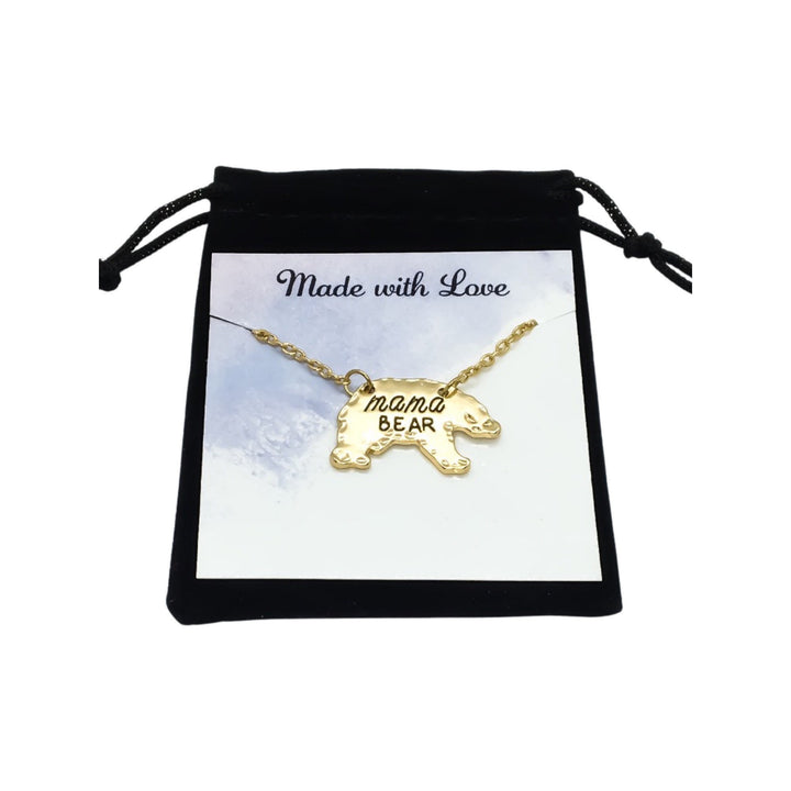 Collier Maman Ours en Or, Cadeau pour Nouvelle Maman, Collier de Maternité, Bijou Maman, Cadeau sentimental pour Maman, Cadeau de Naissance, Post-partum