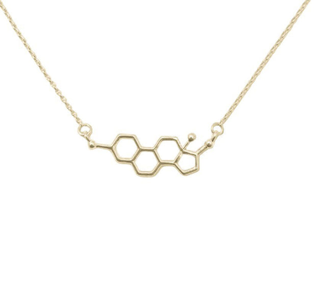 Molecular Necklace, Estrogen Jewelry, Molecule Necklace, Girl Power Gift, Empowering Gift for Her, Gift for Women, Feminist Jewelry