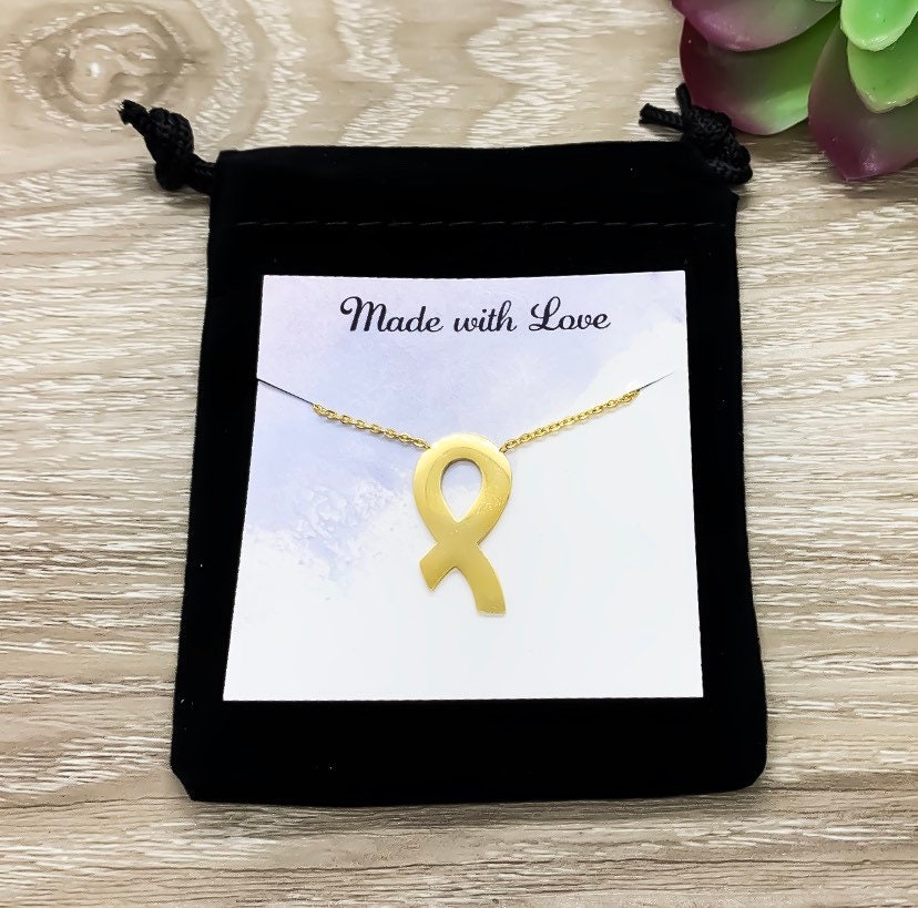 Collier de survivante, Collier ruban de sensibilisation, Bijou symbolique, Collier ruban rose, Sensibilisation au cancer du sein, Cadeau pour patiente atteinte de cancer