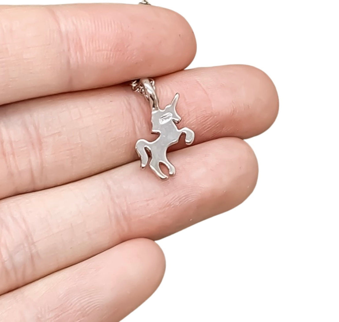 Tiny Unicorn Necklace, Mythical Jewelry, Unicorn Lover Gift, Magic Horse Necklace, Whimsical Jewelry, Christmas Gift for Little Girl