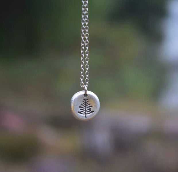 Tiny Pine Tree Necklace, Evergreen Tree Necklace, Christmas Tree Necklace, Rustic Woodland Pendant, Nature Inspired Jewelry, Christmas Gift