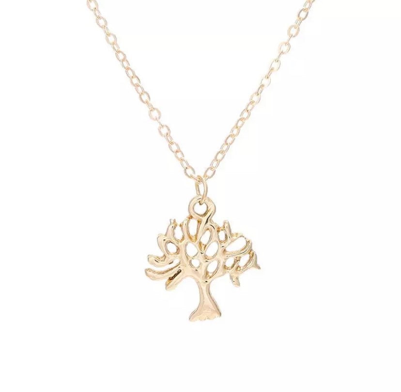 Collier Petit Arbre, Collier Arbre de Vie, Pendentif Arbre Généalogique, Cadeau pour les Amoureux de la Nature, Pendentif Forêt, Bijou Inspiré par la Nature, Cadeau pour Elle