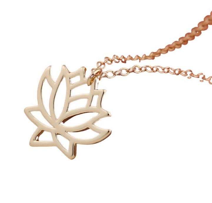 Collier Fleur de Lotus, Collier Lotus Délicat, Collier Yoga, Pendentif Floral, Collier Fleur, Collier Zen, Collier à Superposer